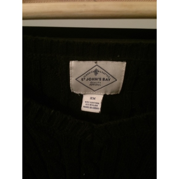 Black Cable Knit Sweater - Picture 3 of 3